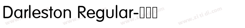 Darleston Regular字体转换